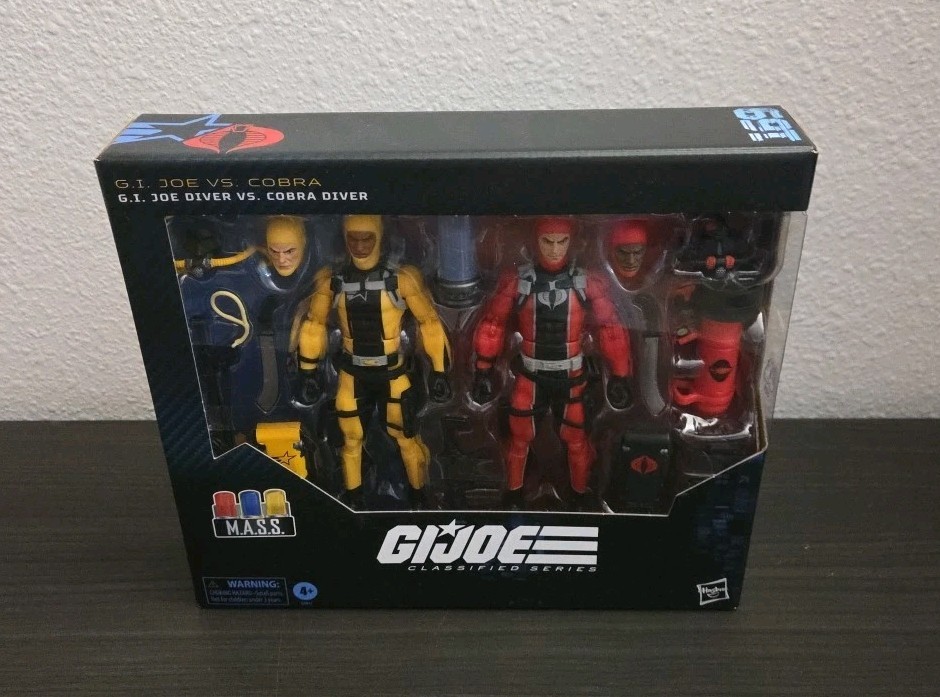 HASBRO G.I. JOE CLASSIFIED SERIES #169 GI JOE DIVER VS COBRA DIVER 6″ 2-PACK ?✅