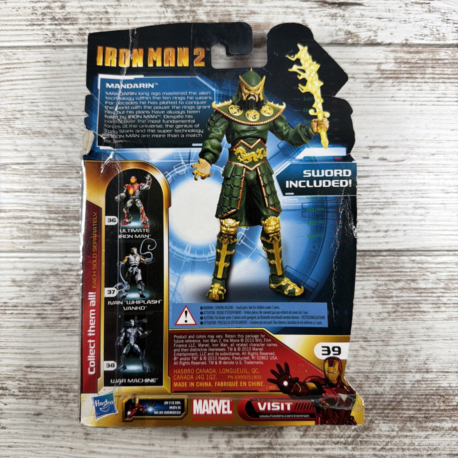 Marvel Iron Man 2 Comic Series #39 Mandarin 3.75” Figure Hasbro (NEW/NIB)