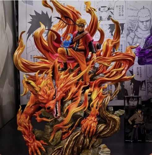 41cm Anime Naruto Figure Uzumaki Naruto Figures Pvc Model Statue Collectible Dol