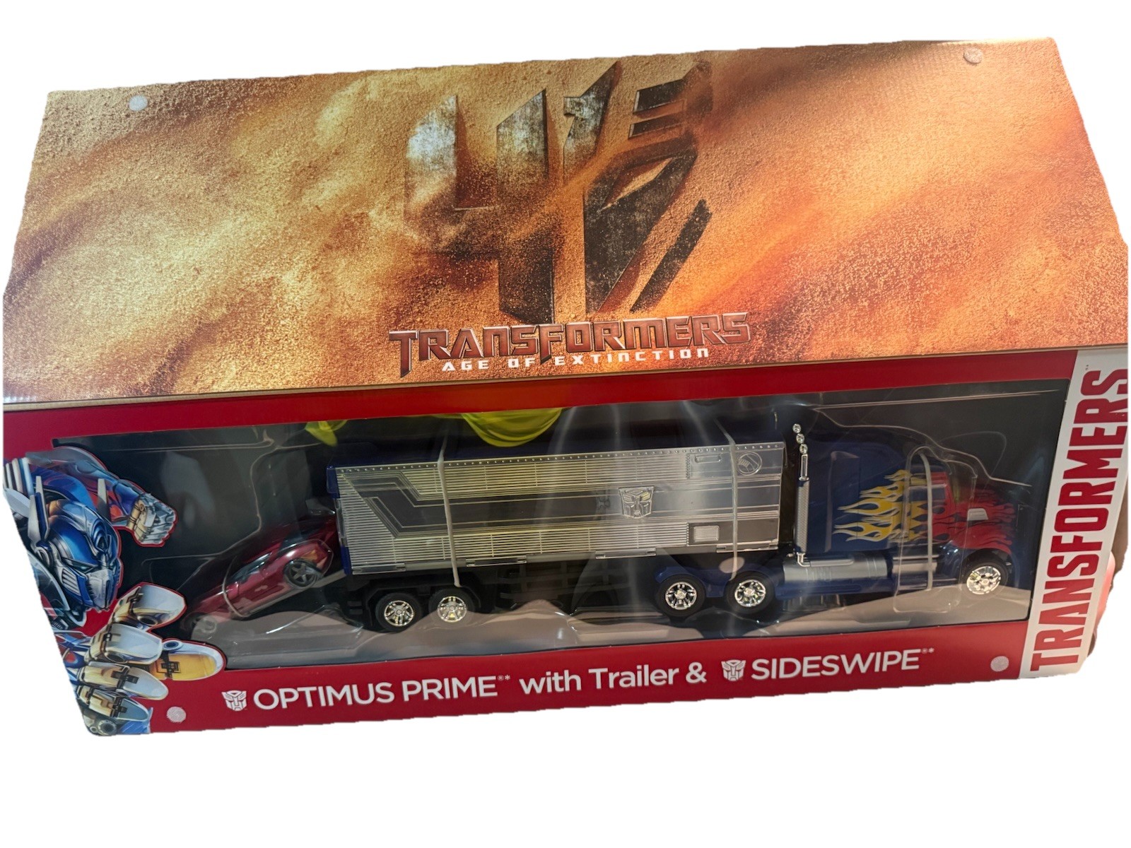 Hasbro Transformers Platinum Edition Optimus Prime & Sideswipe w/ Trailer Truck