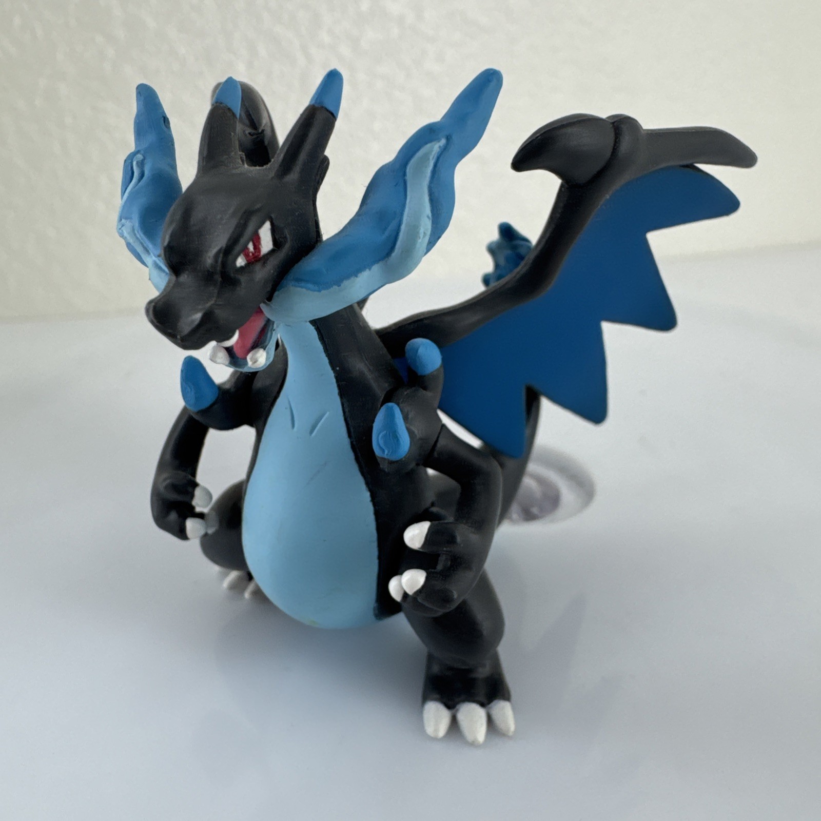 Vtg Nintendo Blue MEGA CHARIZARD X Pokemon TOMY 2.5″ Articulated Mini Figure