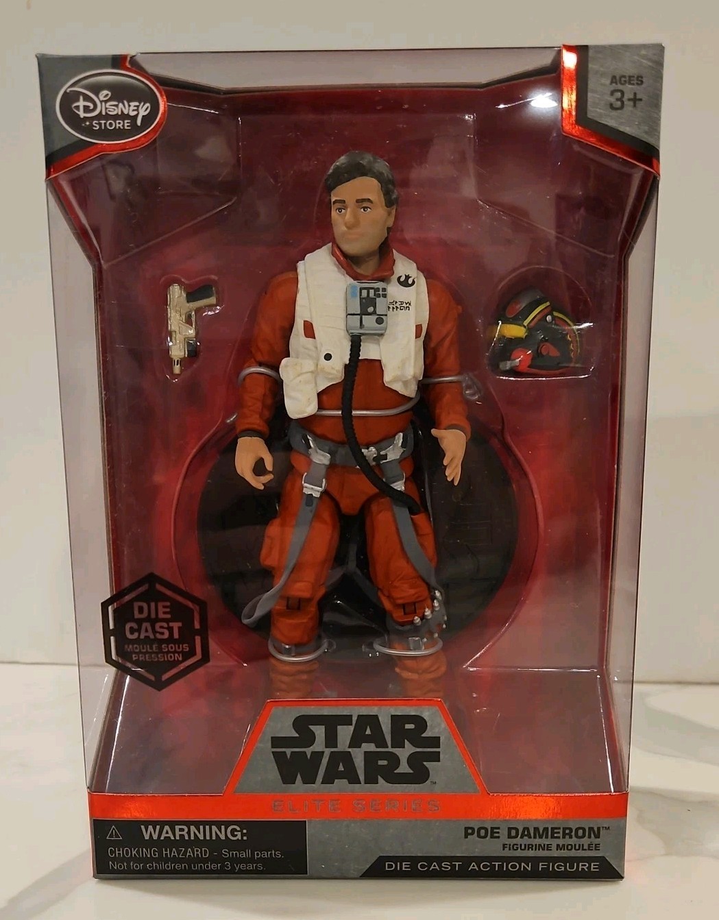 Disney Poe Dameron Elite Series Die Cast Action Figure 6 1/2” Star Wars NEW