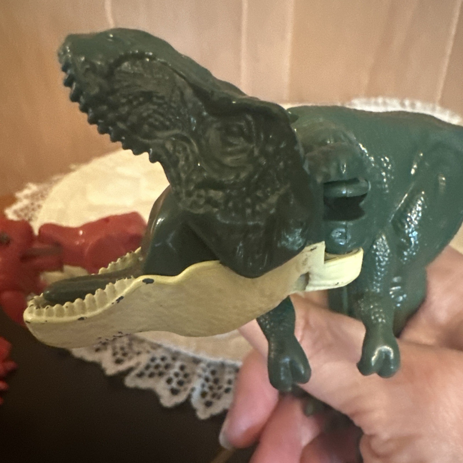Dino Wacky Chomp! Toys, Fighting T-Rex Green And Red