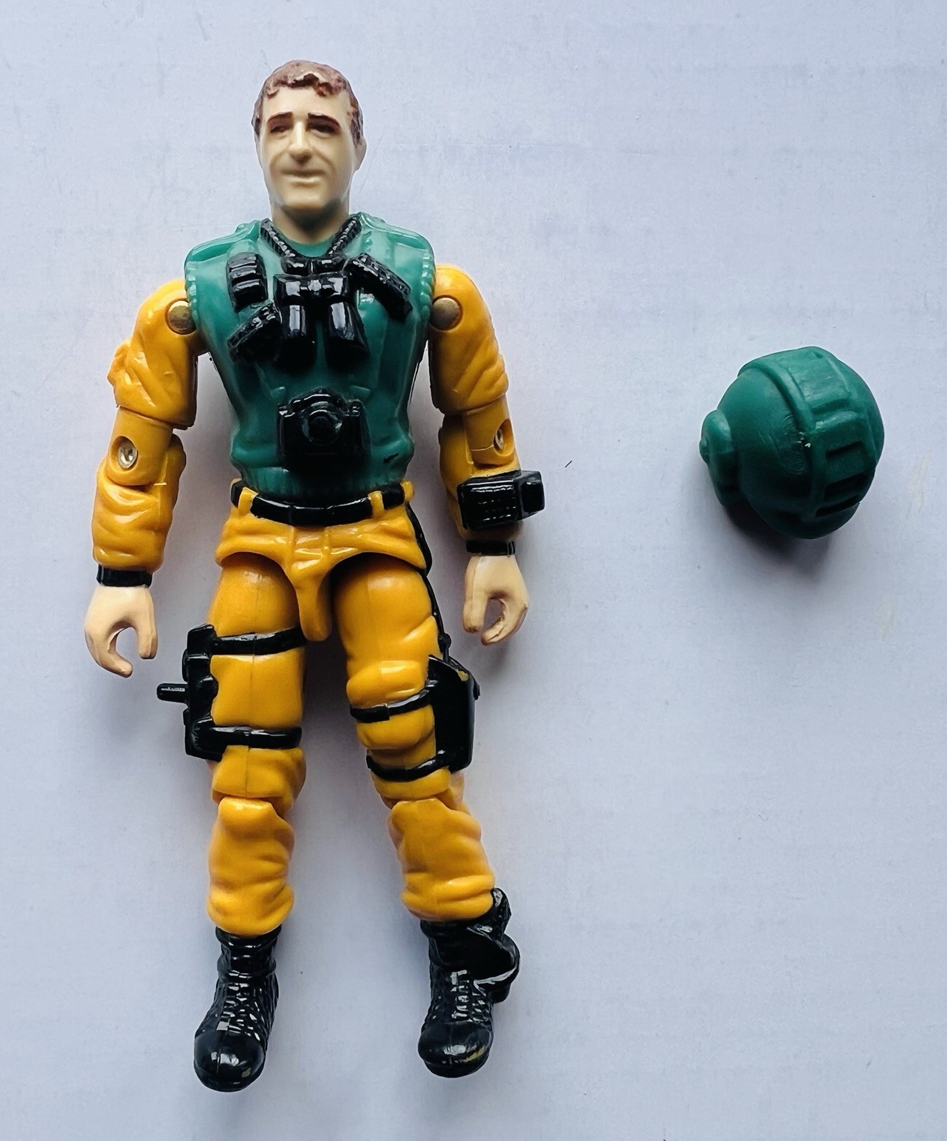 GI Joe Vintage 1989 Scoop V1 w/ Helmet Hasbro Action Figure Vintage ARAH