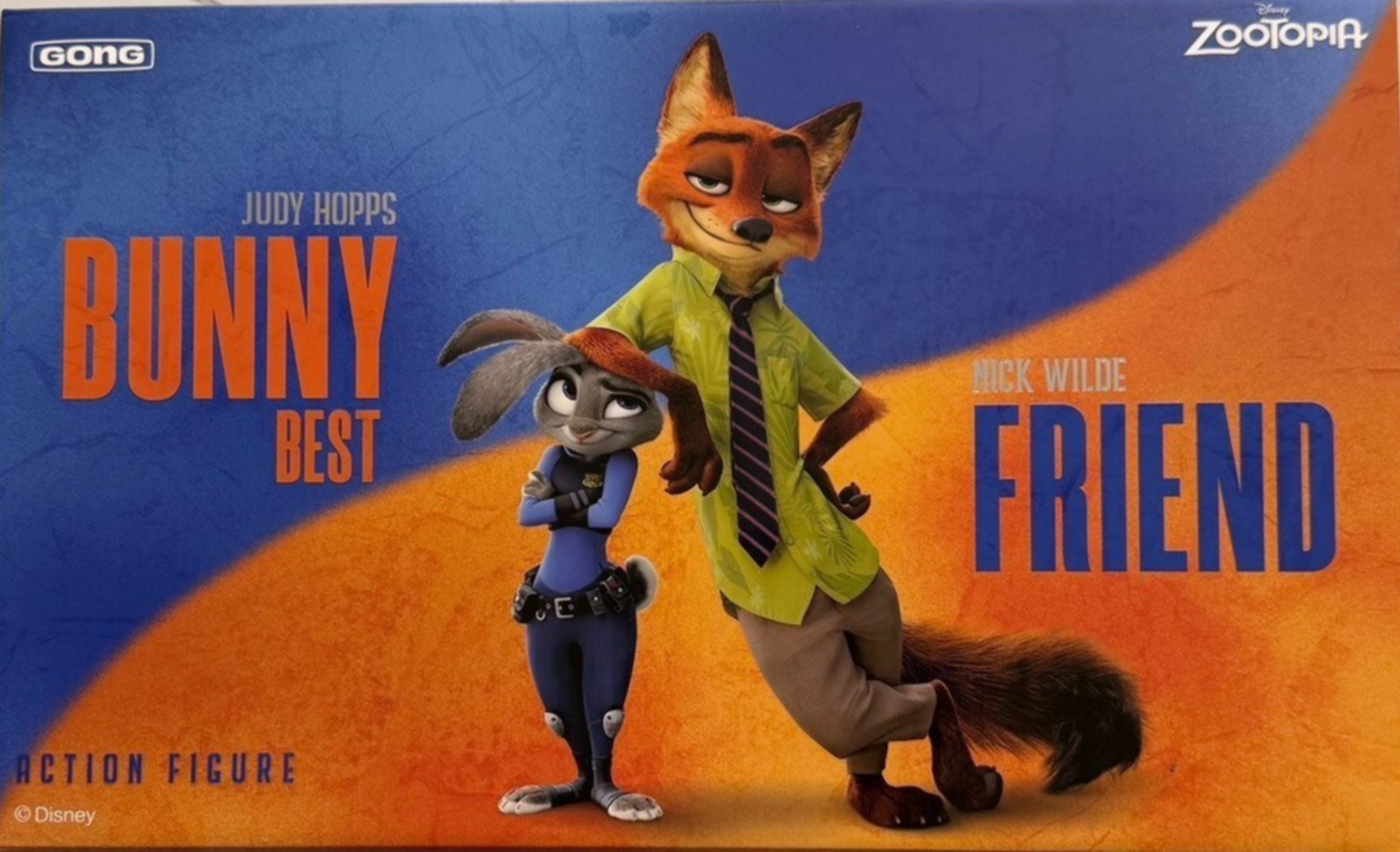 GONG Disney Zootopia Judy Hopps Nick Wilde Action Figure Bunny & Fox Set