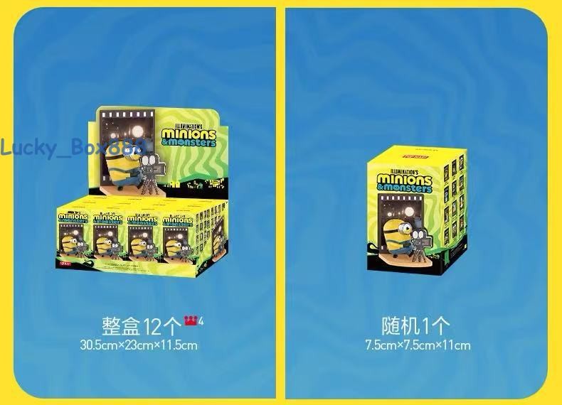 Pop Mart Minions & Monsters Series Blind Box Confirmed Figure Cute Toy