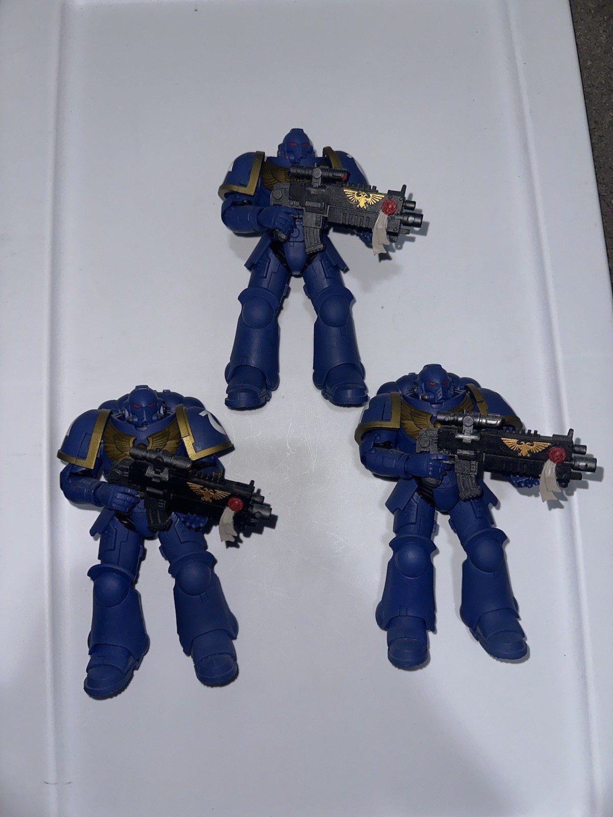 Mcfarlane Warhammer 40k Space Marine Ultra Marine Chapter X3 GREAT 7in Figure