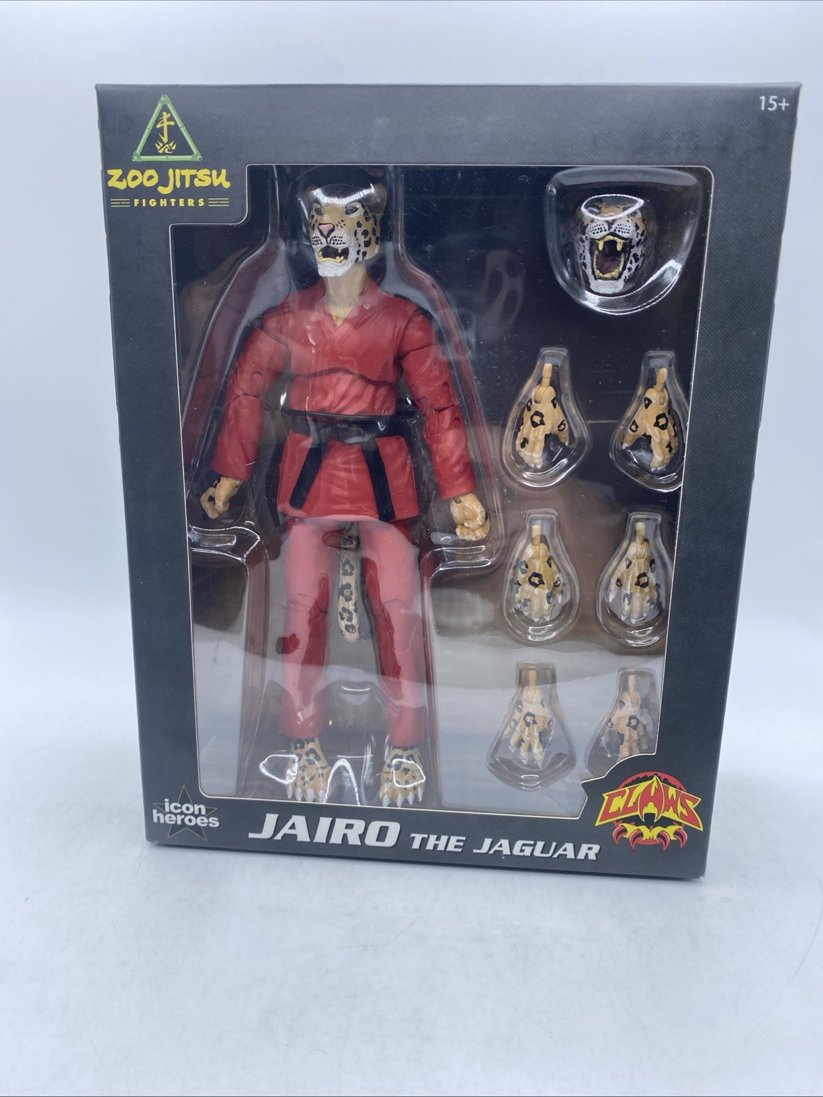 Zoo Jitsu Fighters 6 Inch Action Figure | Jairo the Jaguar with RED Gi