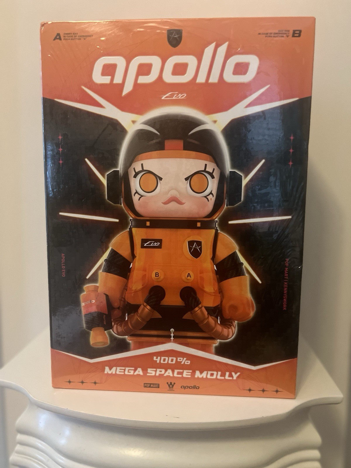 POP MART MEGA SPACE MOLLY 400% Apollo Figure | Sealed | Authentic- USA SELLER