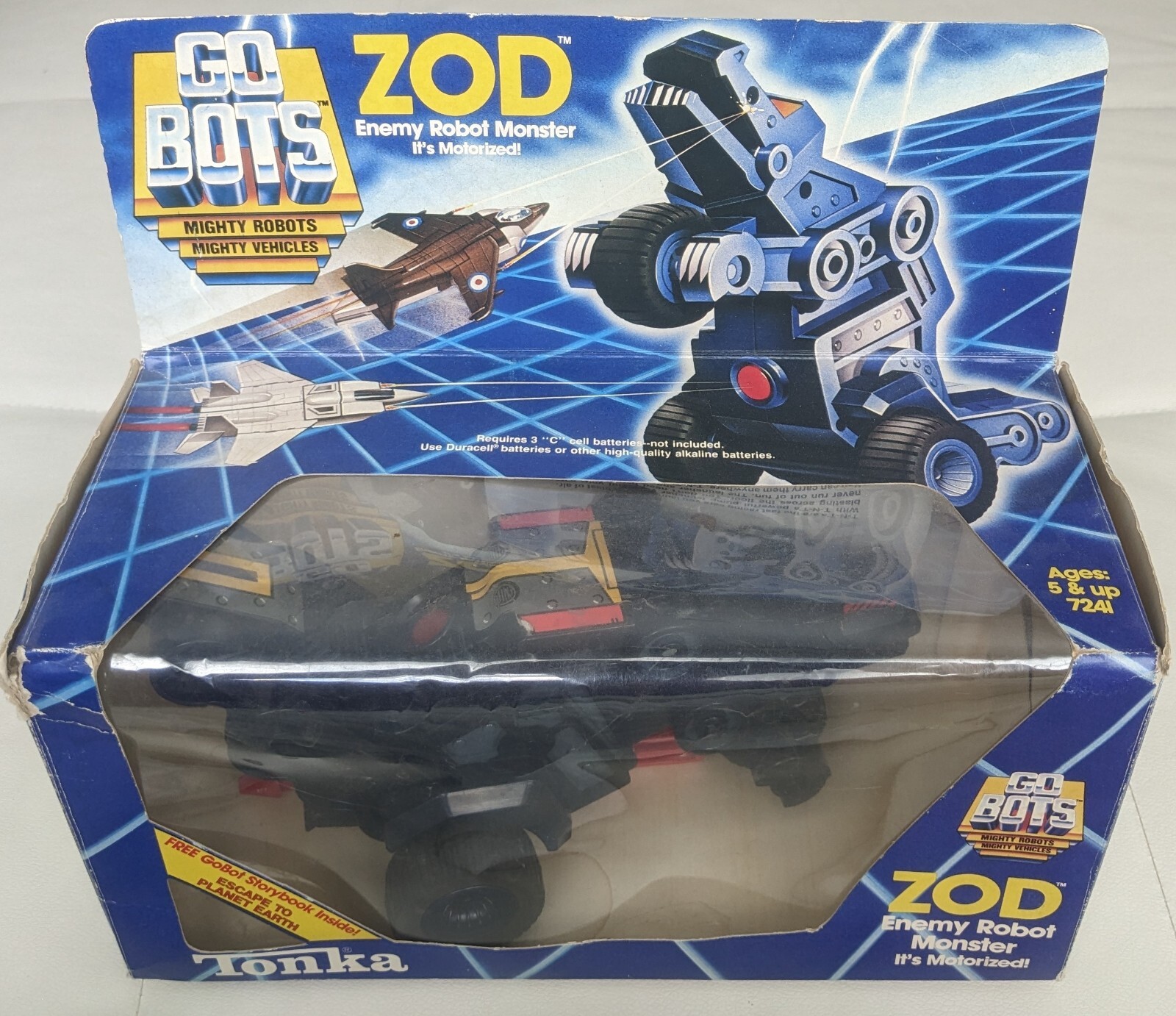 Vintage 1983 Tonka GoBots Zod Dinosaur Robot mib Rare Complete **Untested**