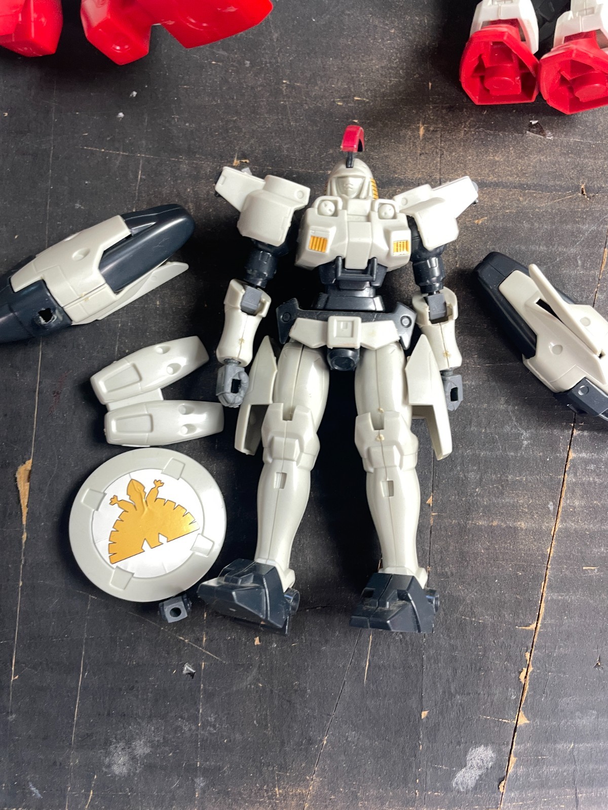 Vintage Gundam Figure Lot of 6 RX-78-2 Wing Zero Zaku II Built & Packaged Model