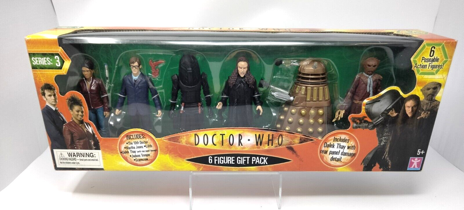 Rare 2004 – DOCTOR WHO BBC SERIES 3 – 6 Figure Gift Pack – New Sealed