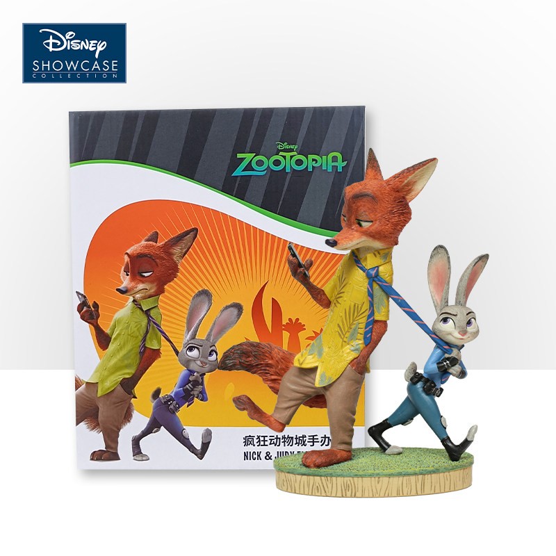 Authentic Enesco Disney Zootopia Judy Nick Figurine Tabletop Decoration walk
