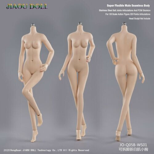 1/6 JIAOU DOLL JO-Q05B-WS01 Pale Small Bust Girl Female F 12″ Action Figure Body