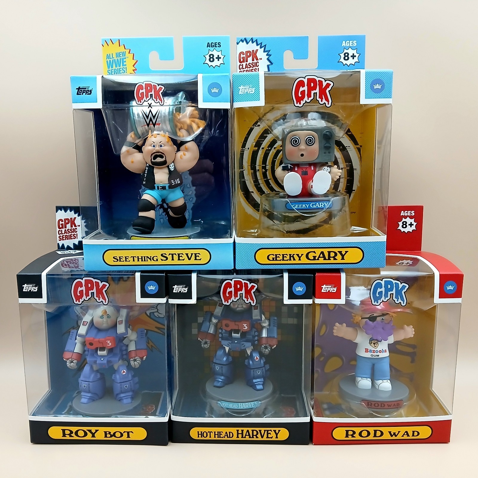 Qty 5 Lot Garbage Pail Kids GPK Figures Collectible Toy Lot