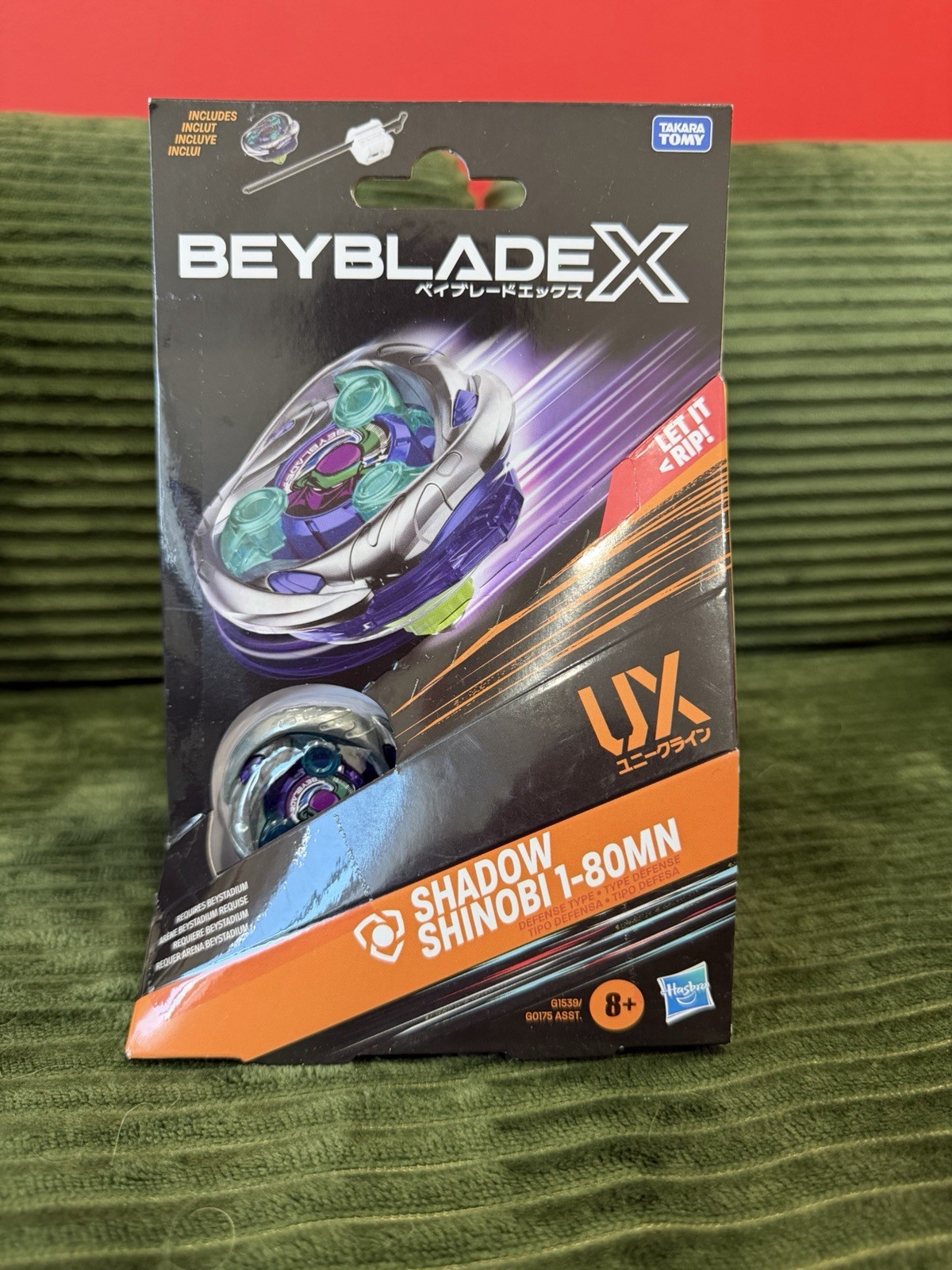 Beyblade X Shadow Shinobi 1-80MN (UX Series) | Hasbro/Takara Tomy