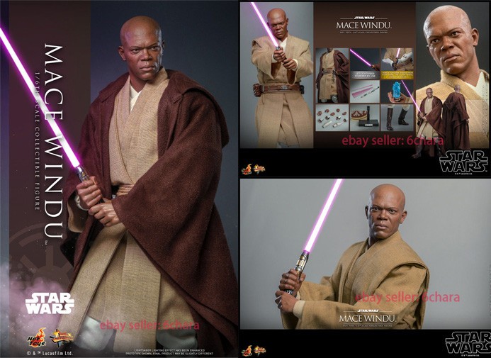 Hot Toys MMS681 Star Wars Episode II: Attack of the Clones Mace Windu 1/6 Figure