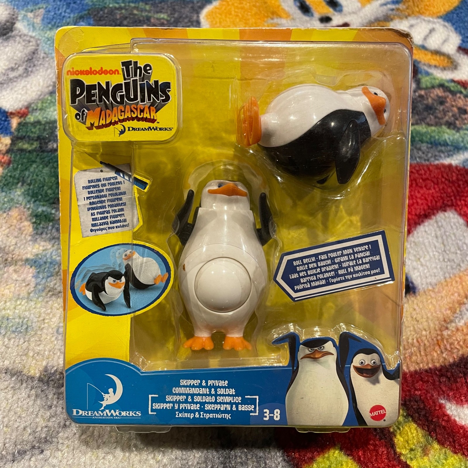 Penguins Of Madagascar SKIPPER & PRIVATE Figure Set Mattel SAMPLE 2010