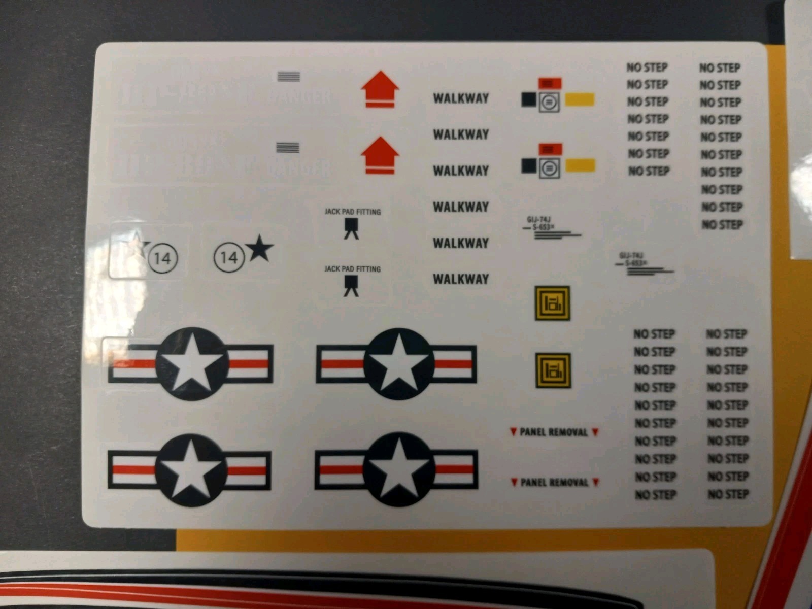 Gi Joe 1983 SkyStriker Sticker Set, New Custom Decals Peel & Stick, Sky Striker
