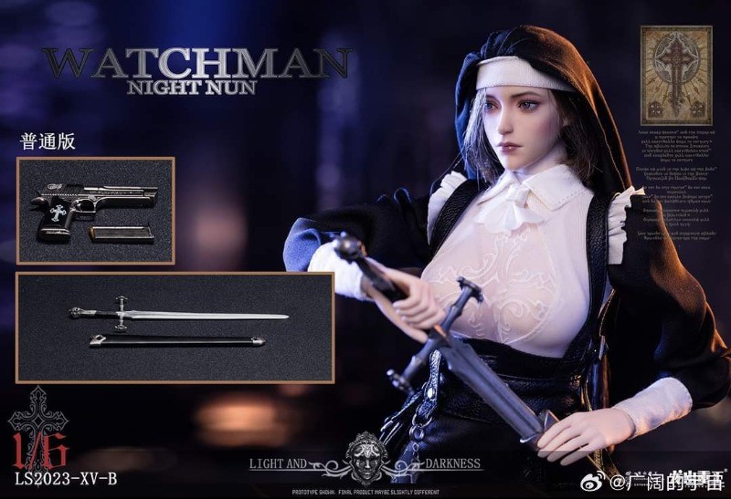 LSToys LS2023-XV Redemption of Night Watchman Nun Elena 1/6 Action Figure Model