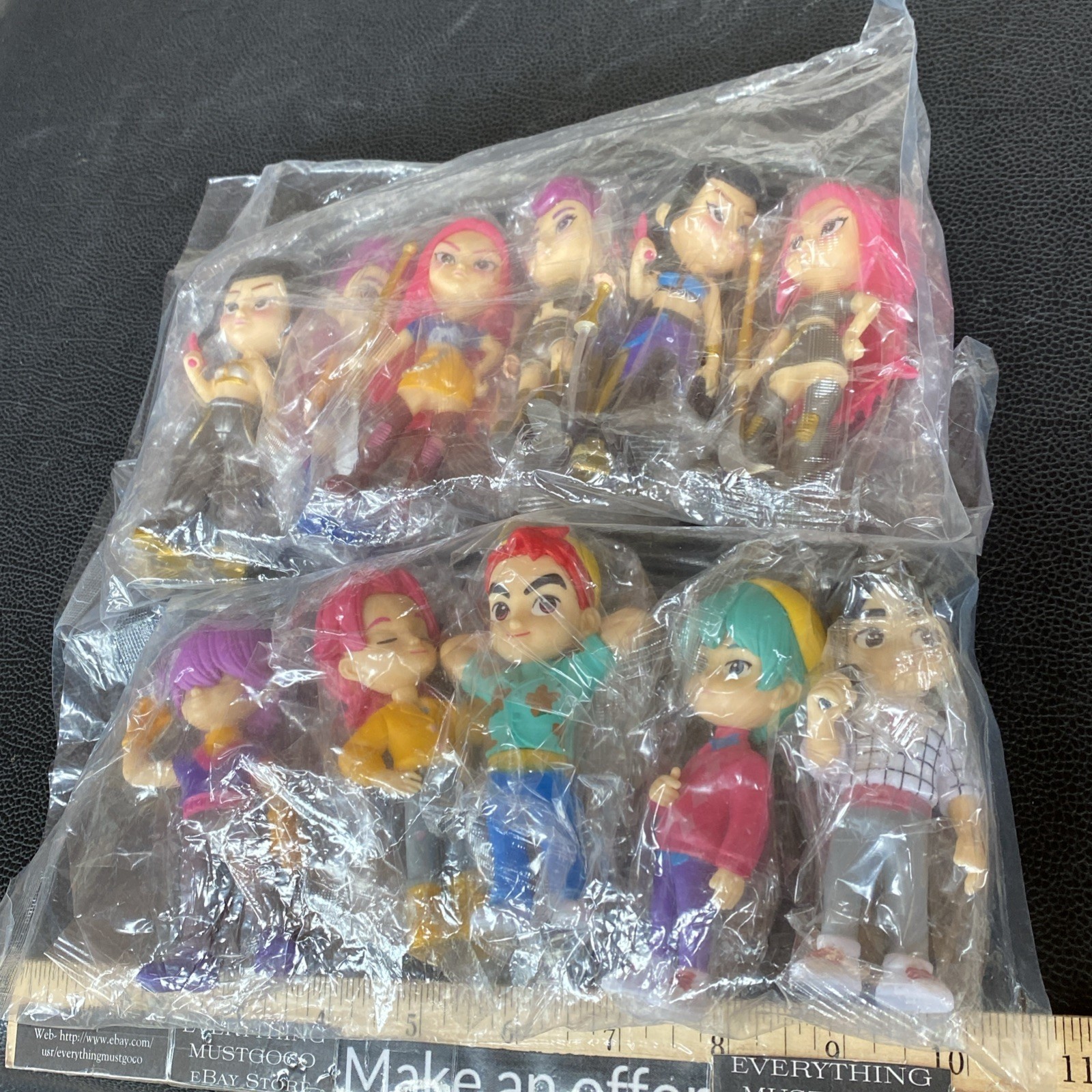 K-Pop Demon Hunters Chibi Mini Figures Toy Lot Of 11 Different Non Poseable NEW
