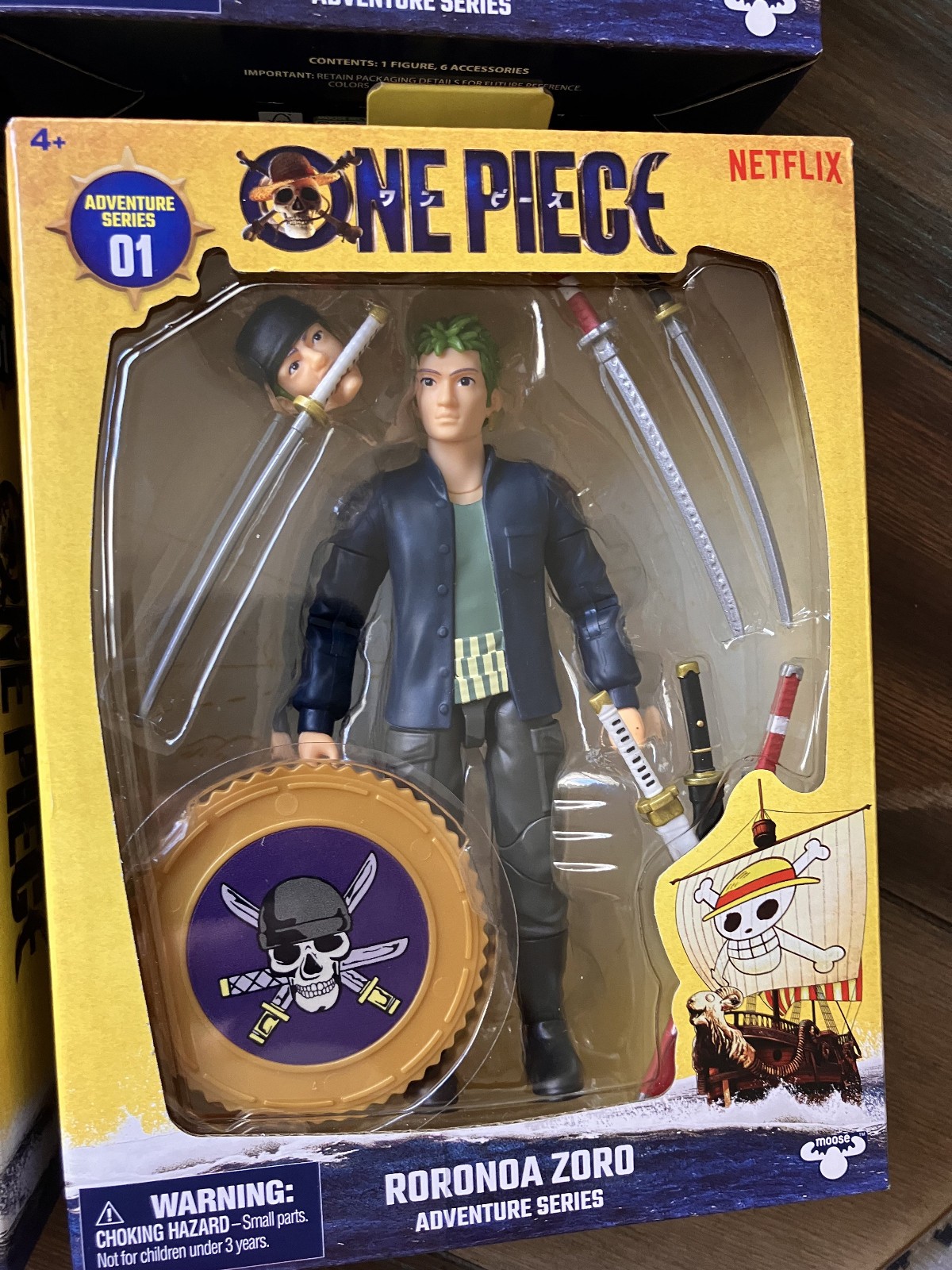 Moose ONE PIECE Adventure Action Figure Complete Set x4 Luffy Chopper Wapol Zoro