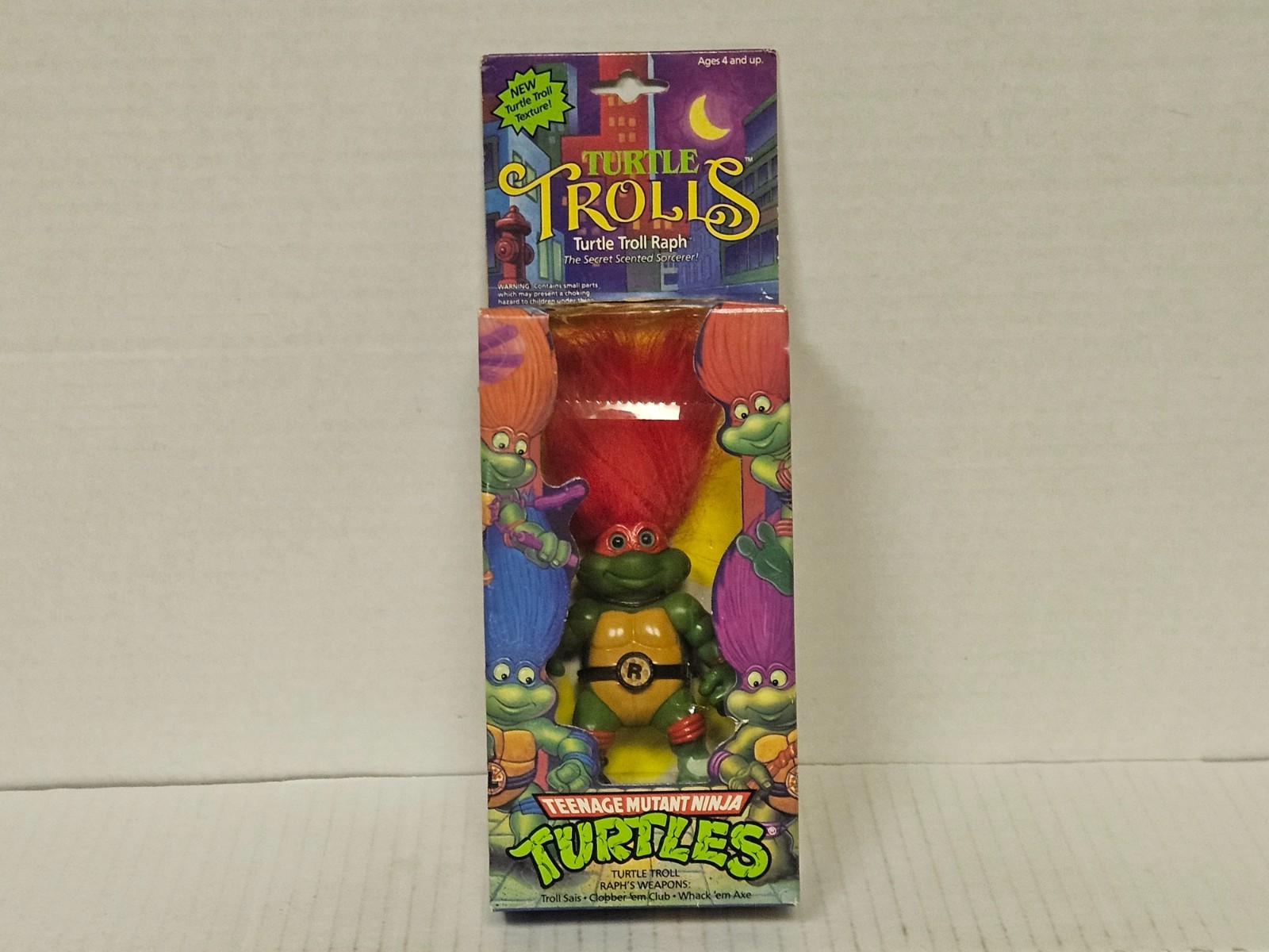 NEW 1992 Teenage Mutant Ninja Turtles Turtle Troll Raph Playmates Factory Sealed