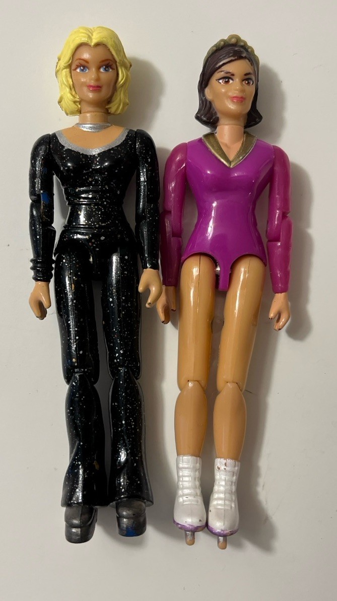 Rare 1999 Lanard Posable WOW Action Girls Mia Glass & Julia Choi