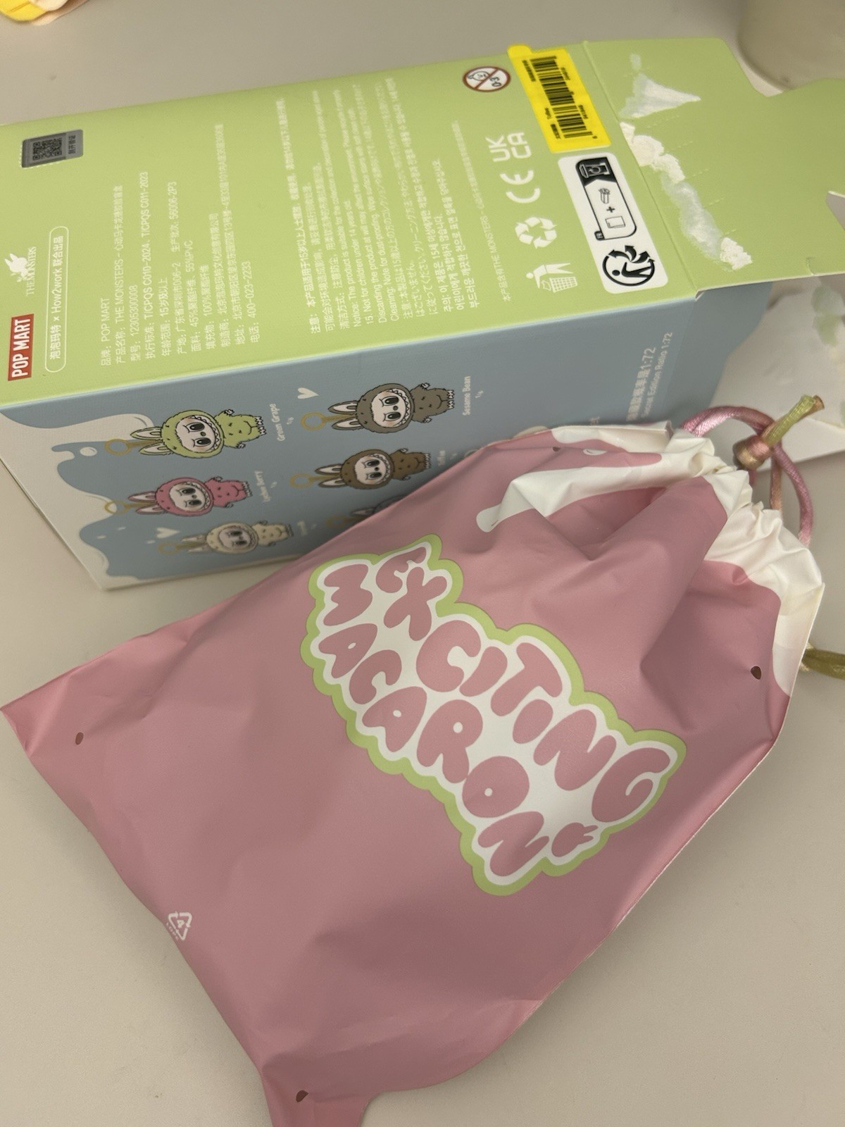 Popmart Labubu The Monsters Macaron Sesame Bean | New | Authentic | Open Box