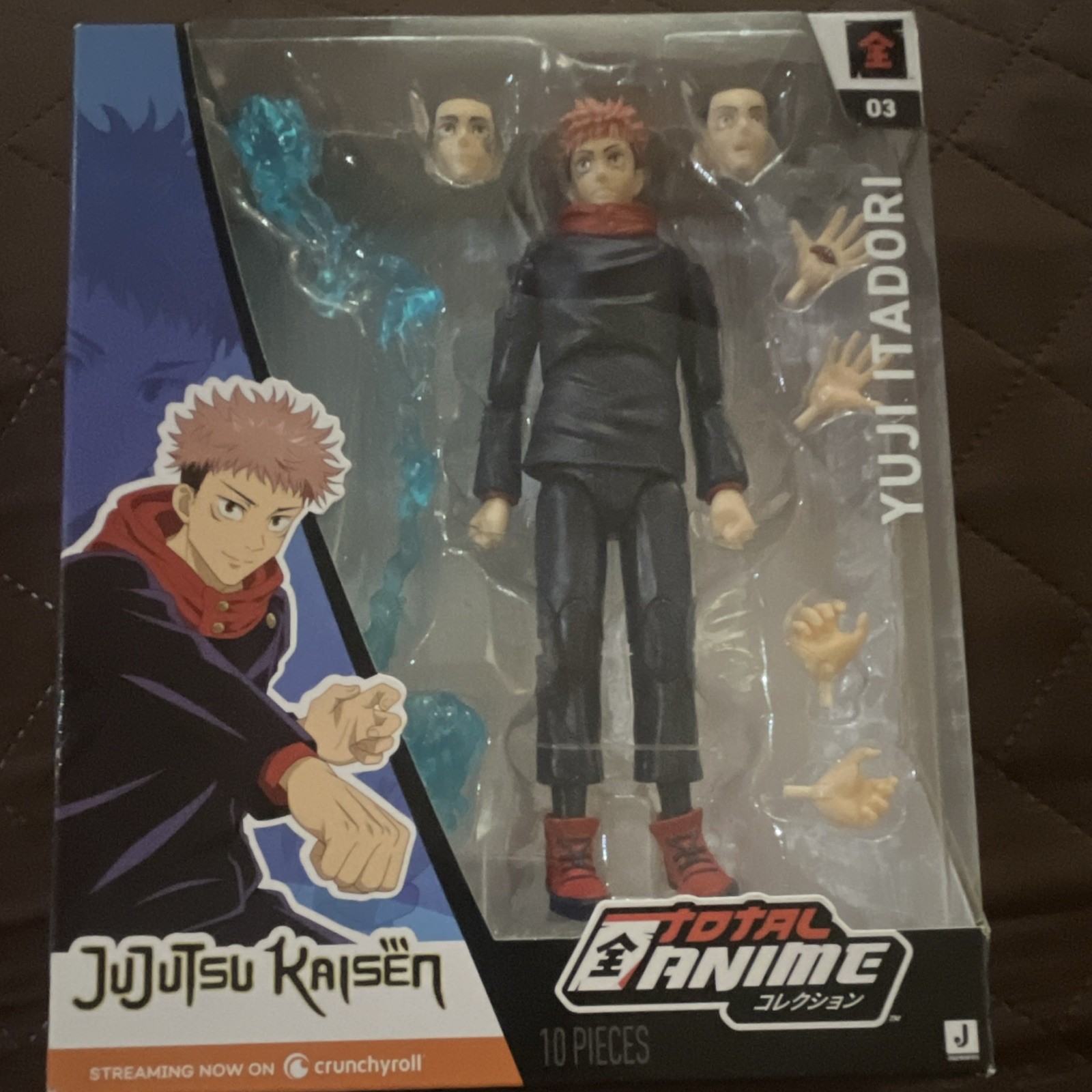 Total Anime Yuji Itadori Action Figure Jujutsu Kaisen w/ Hands Head Effects