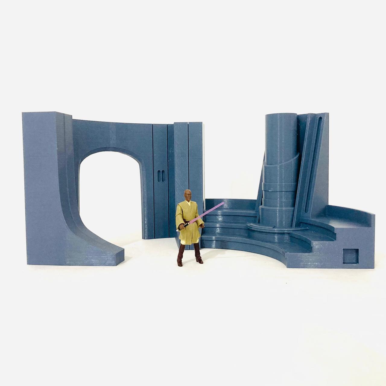 Custom Jedi Classroom Learning Chamber Diorama for 3.75 inch (1:18) Figures
