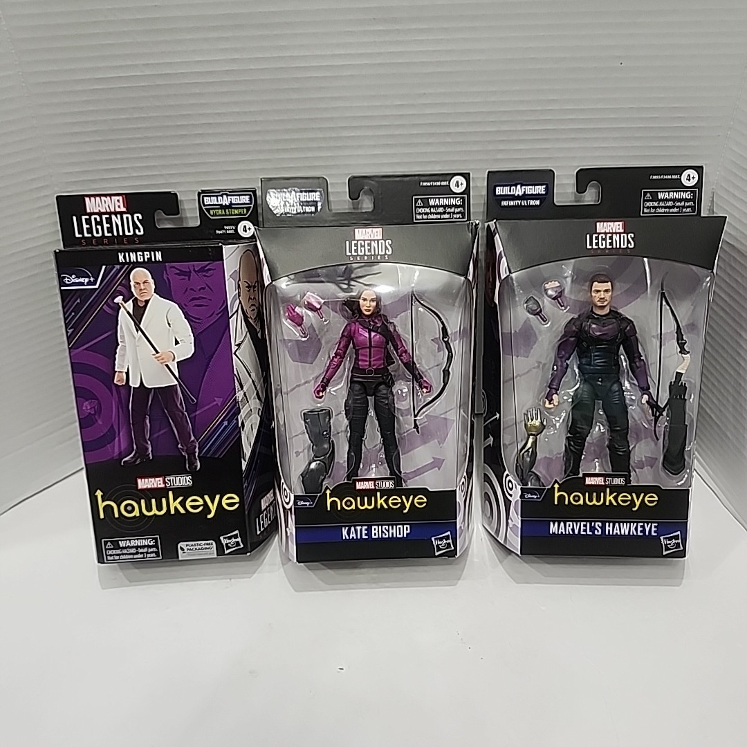 Marvel Legends Hawkeye Bundle Kingpin Kate Bishop Hawkeye Action Figure Disney +