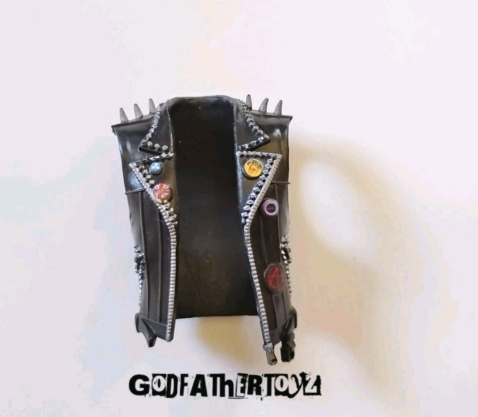 MARVEL LEGENDS MALE PUNK ROCKER JACKET SPIKES COAT CUSTOM FODDER