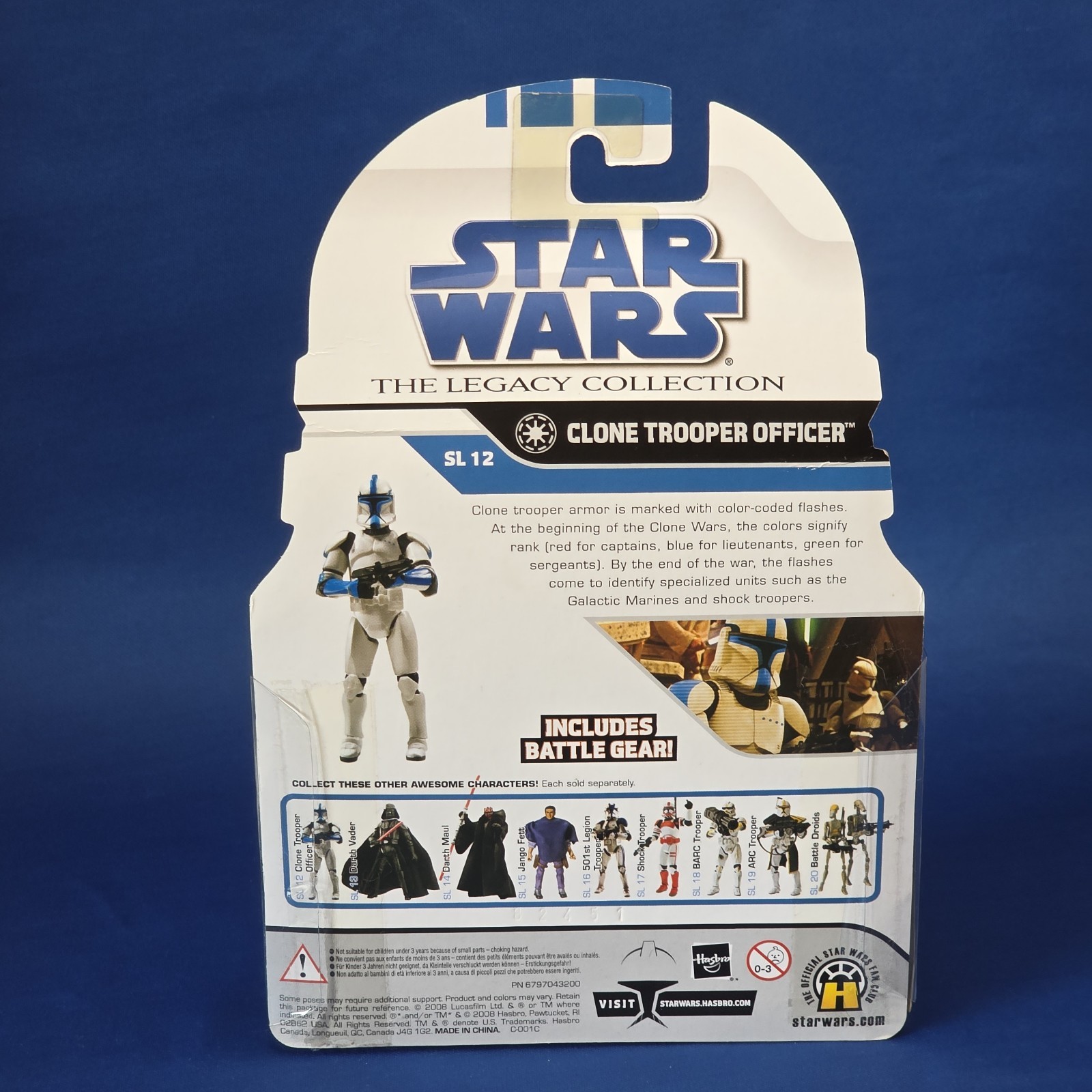 Star Wars The Legacy Collection Saga Legends Clone Trooper Officer Figure Yellow