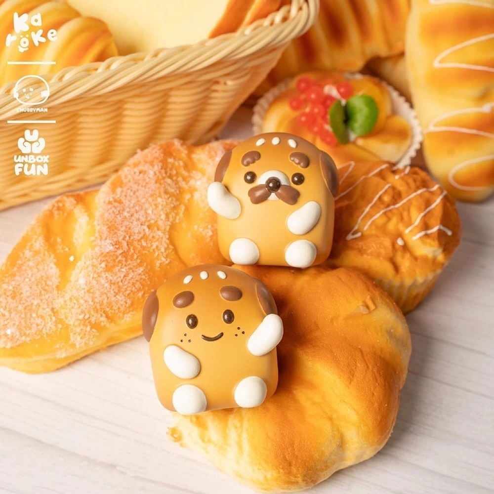 UNBOX Chubbyman&Mll Pan Bread Classic Set/2Pcs Soft Vinyl Figure Toy H6CM(2.4in)