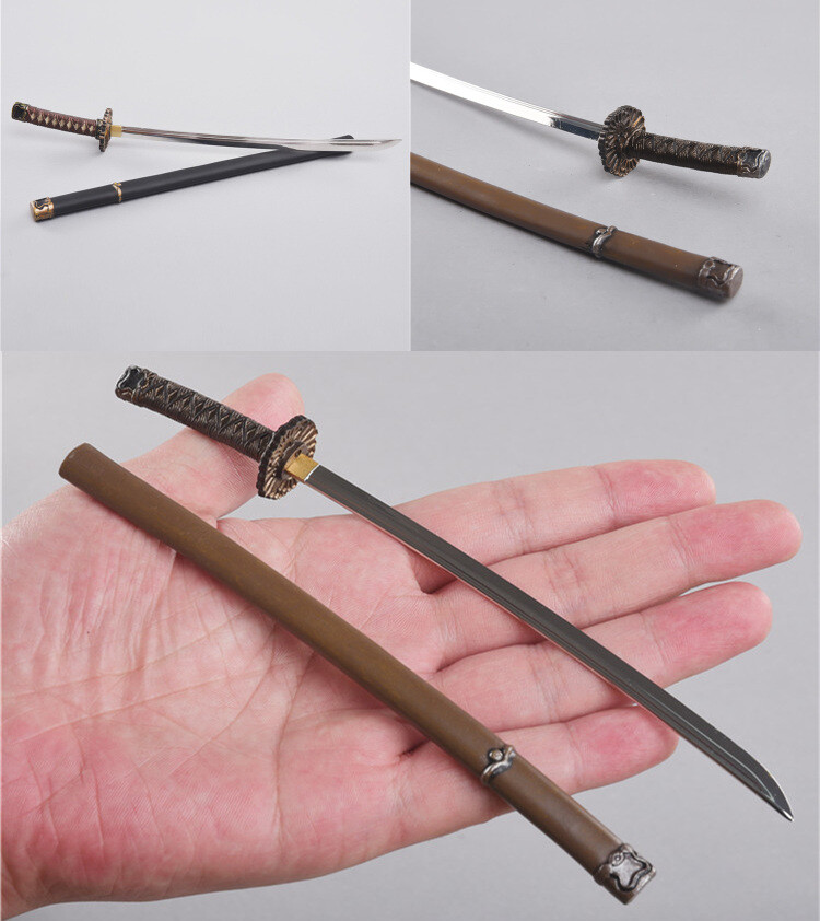 1/6 Scale Soldier Weapon Accessory Ancient Sword Japanese Samurai Blade 20Cm