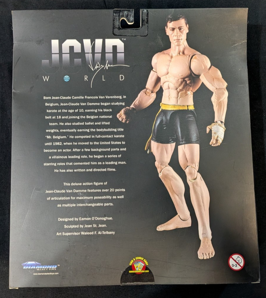 Diamond Select DST JCVD World Jean-Claude Van Damme Deluxe 7″ Action Figure NIB