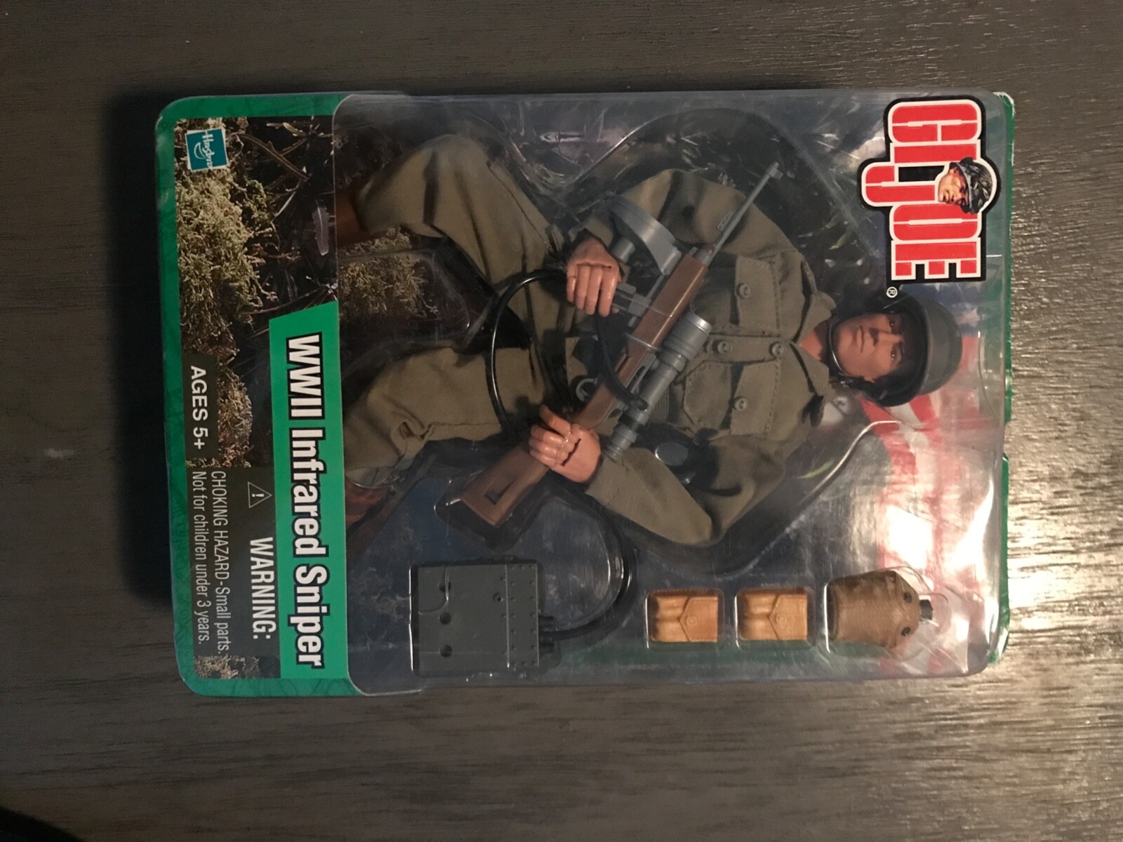 NEW EXCLUSIVE .GI Joe WWII infrared sniper BY HASBRO .in box check description!