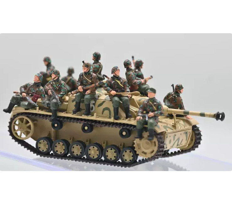 1/16 Armored Tank Soldiers Set Resin Model （no tank) 12pcs
