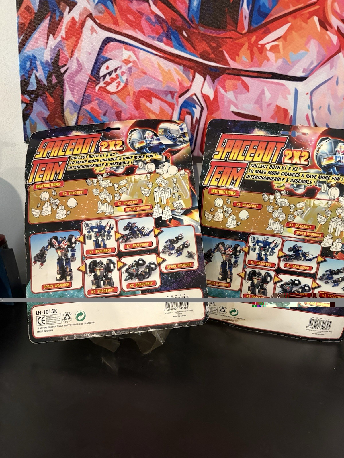 K.O. Transformers *MISB, Vintage* SPACEBOT TEAM – Combination Figure Set, NEW