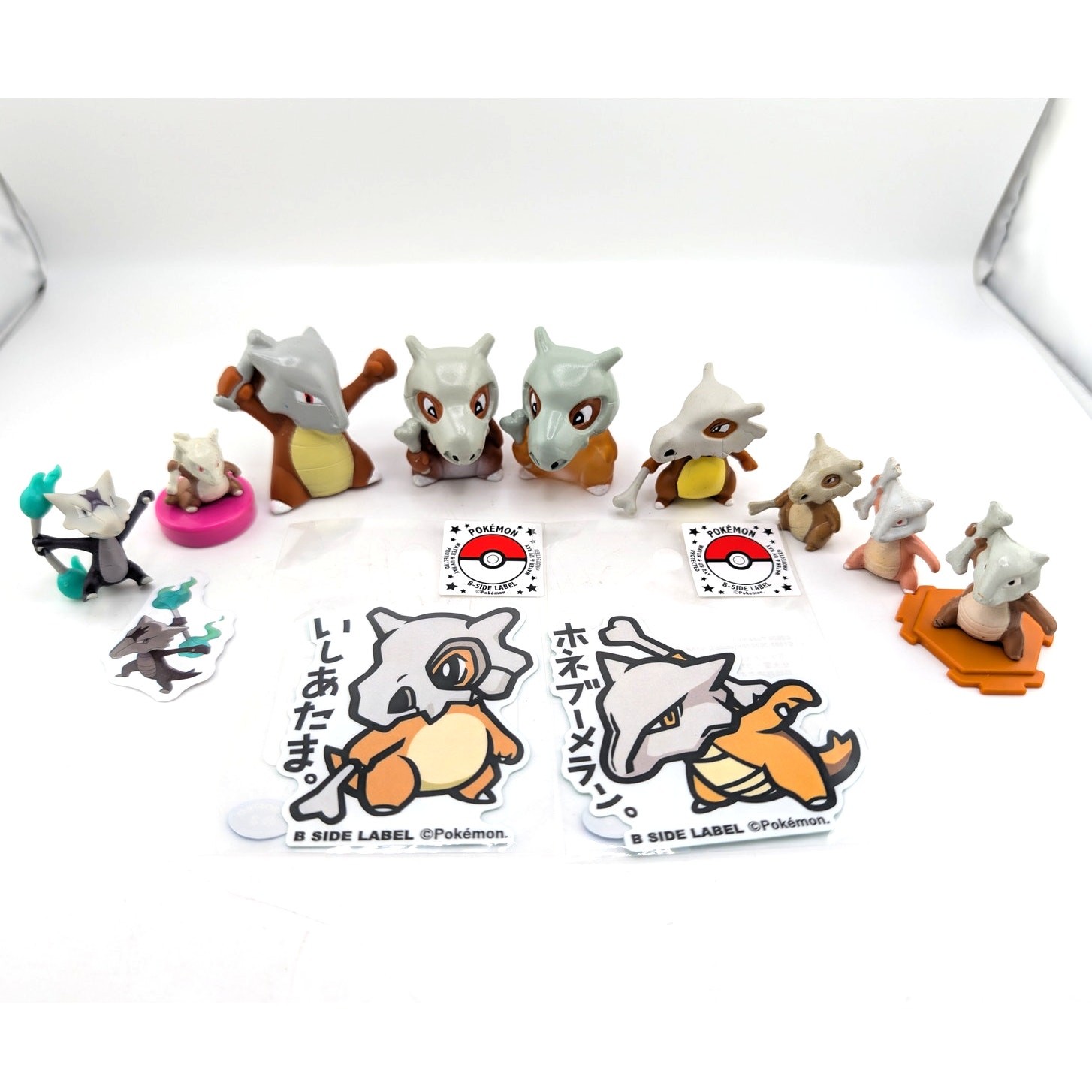 Cubone Marowak lot figure ﻿Pokemon Center Tomy Puppet B Side Sticker Decal