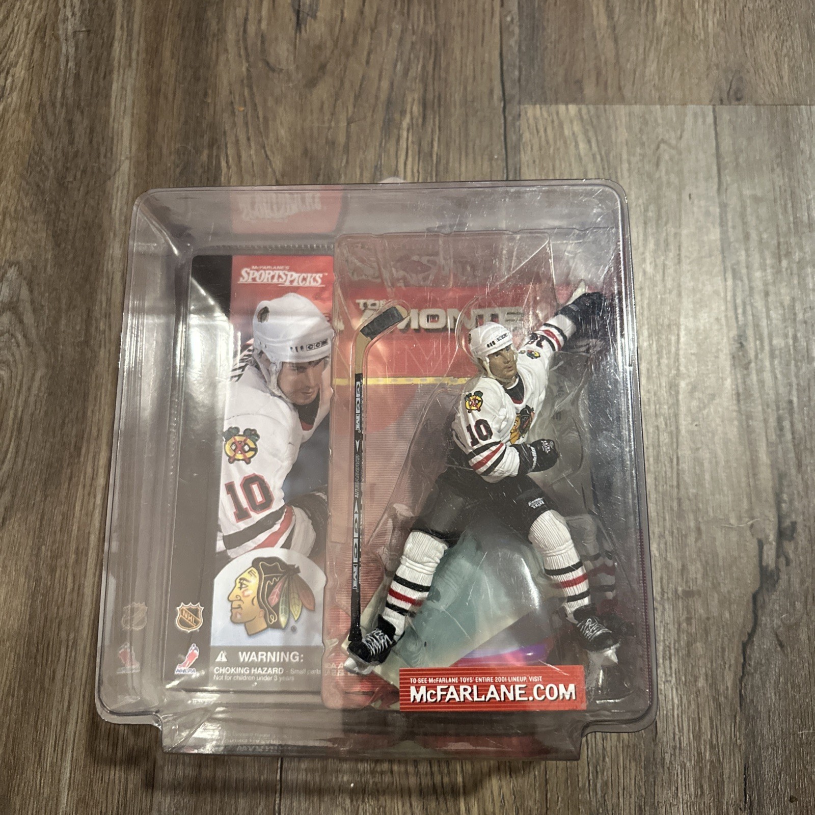 McFarlane NHL Figure Series 1: Tony Amonte Blackhawks White Variant very rare