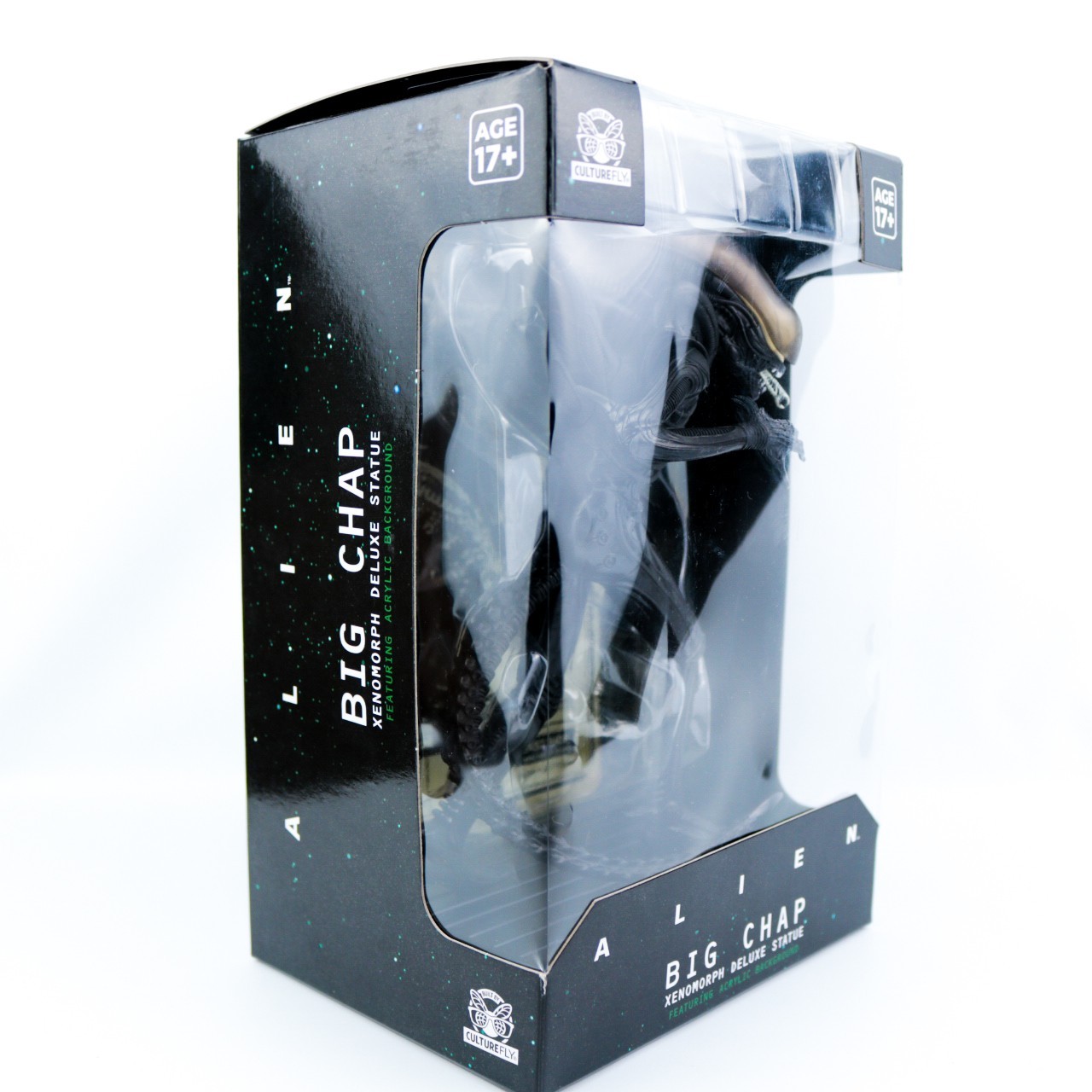 CultureFly Alien Xenomorph Deluxe “Big Chap” Statue 9″ with Acrylic Background