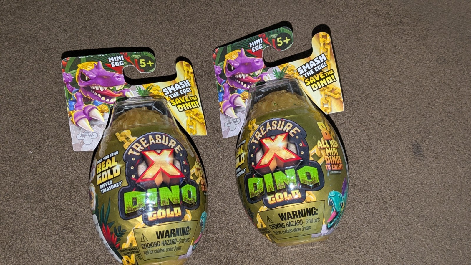Treasure X Dino: Gold Series-Mini Egg Mystery Pack 2 packs
