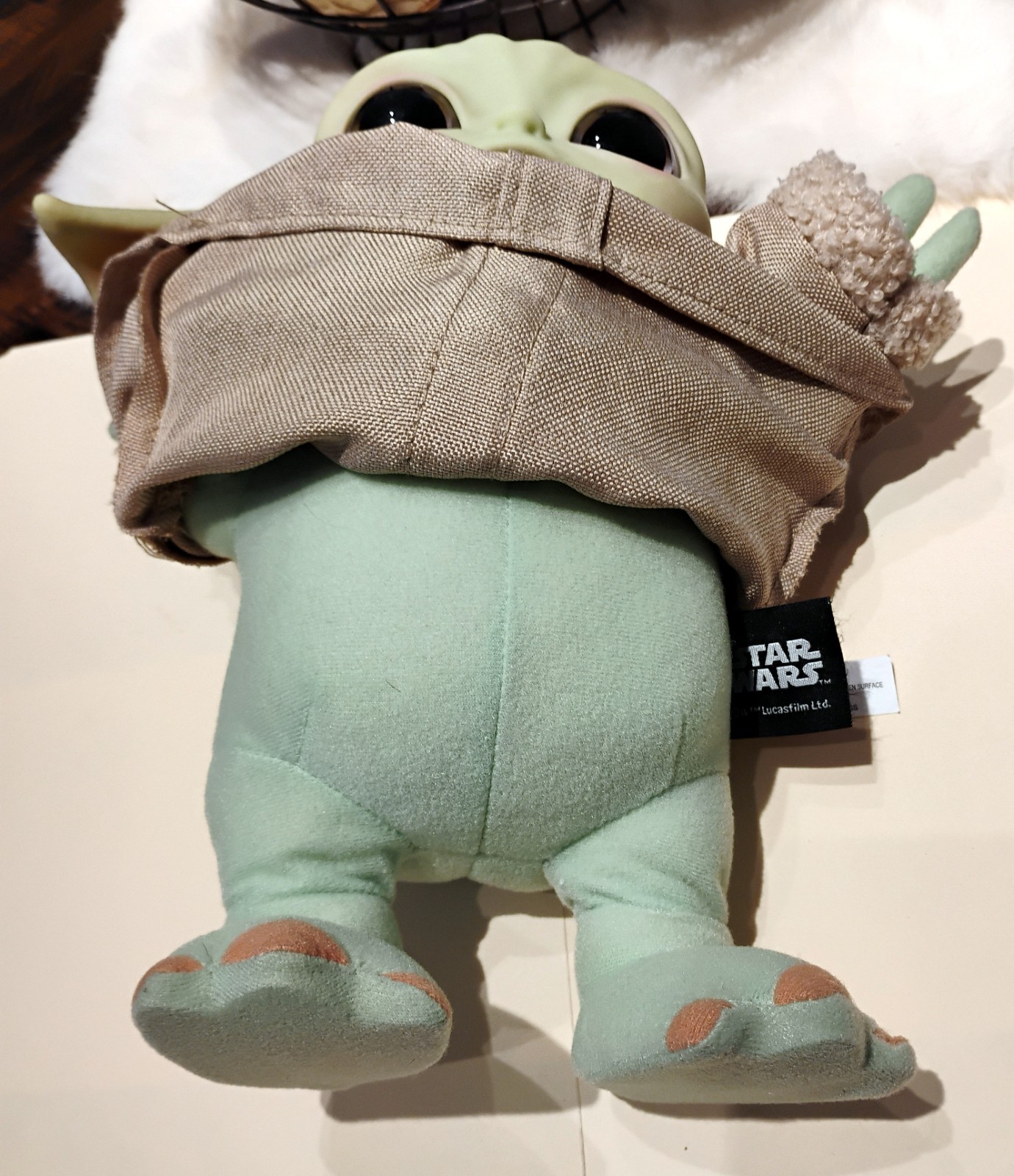 2020 Star-Wars The Mandalorian Baby Yoda Grogu Plush & Rubber Doll 12″ STARWARS
