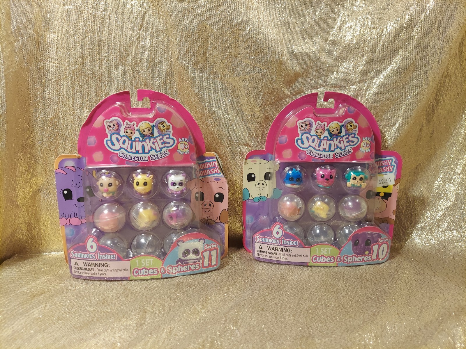 Squinkies Collector Series 10 & 11 Cubes & Spheres NEW Packs 2011 Blip Toys
