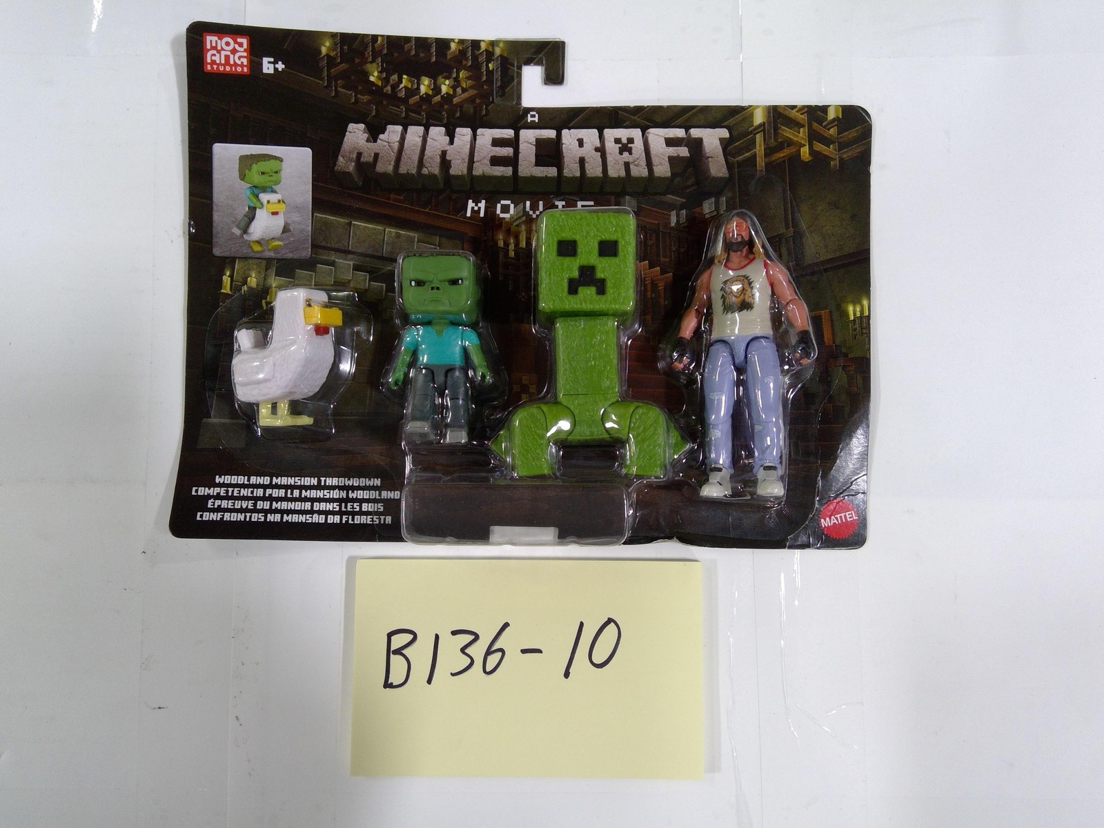 Minecraft Movie Woodland Mansion Throwdown Figure Set Mattel Toy New Multicolor