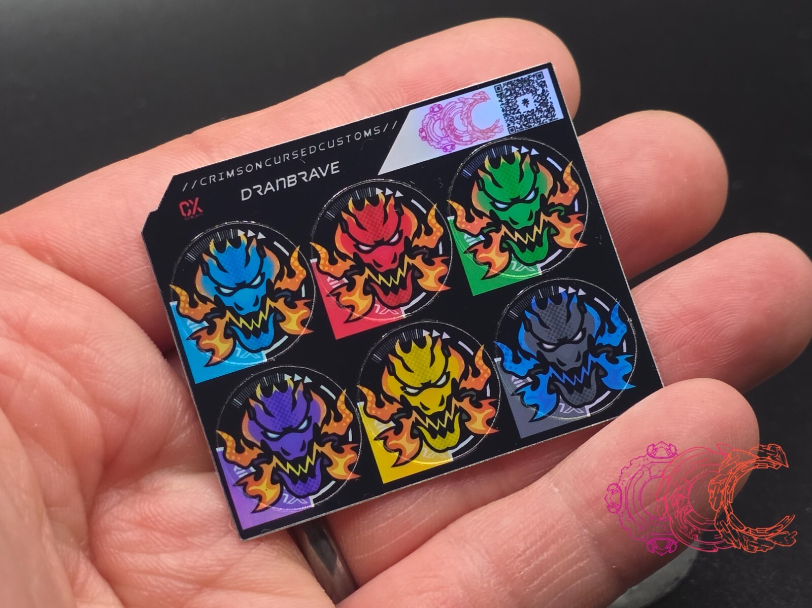 Beyblade X CX Recolor Set Stickers