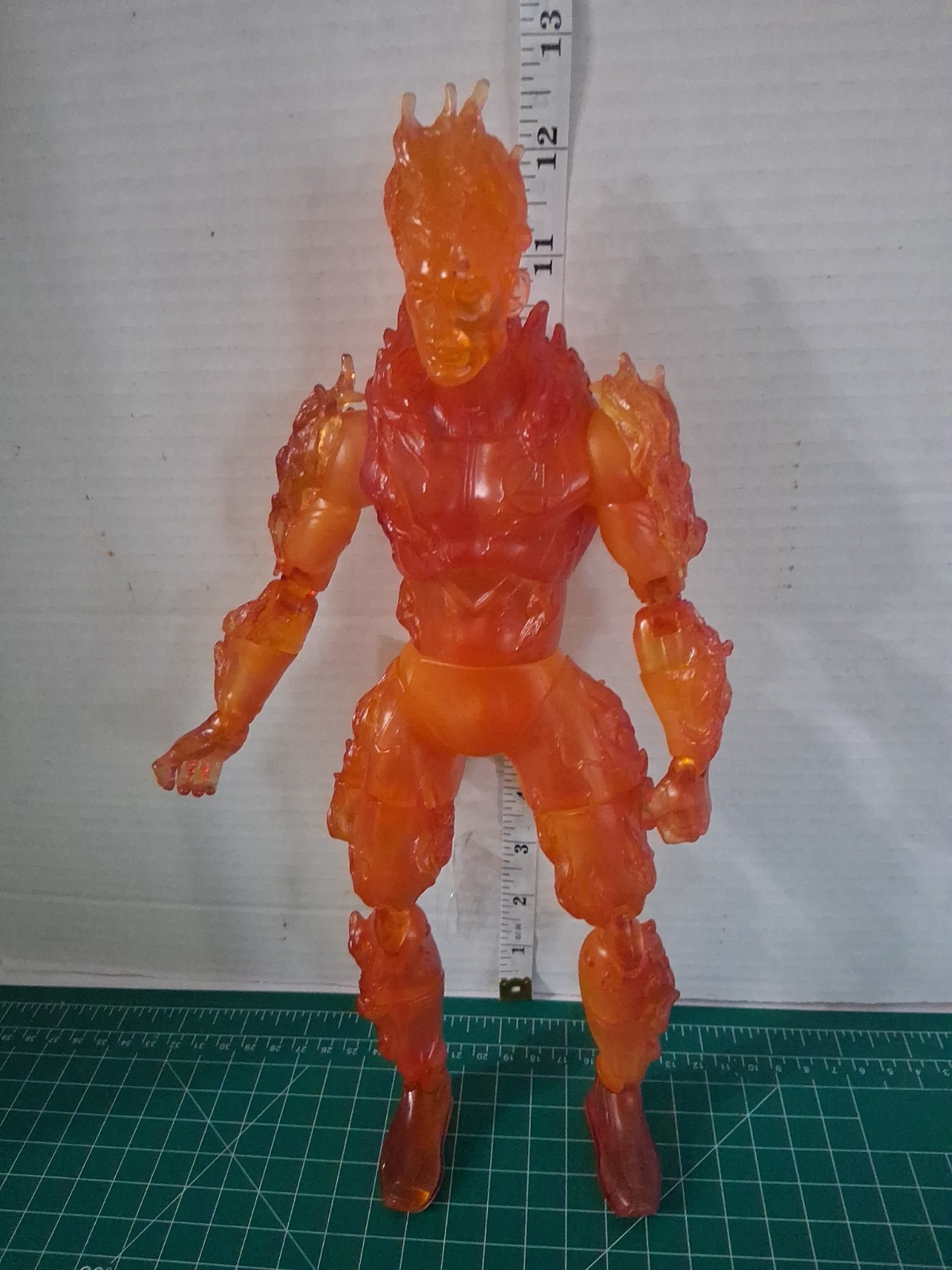 Toy Biz 2005 Fantastic Four Movie Human Torch 12″ Action Figure Translucent…