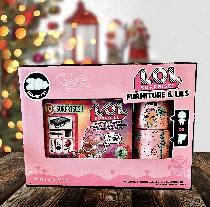 Deluxe L.o.l. 20+ Surprise 1 Furniture Set & 2 Lils Gift Set Free Shipping